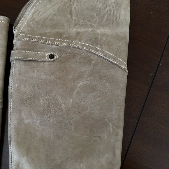 Frye Women's Beige Leather Knee-High Boots - Picture 3 of 9